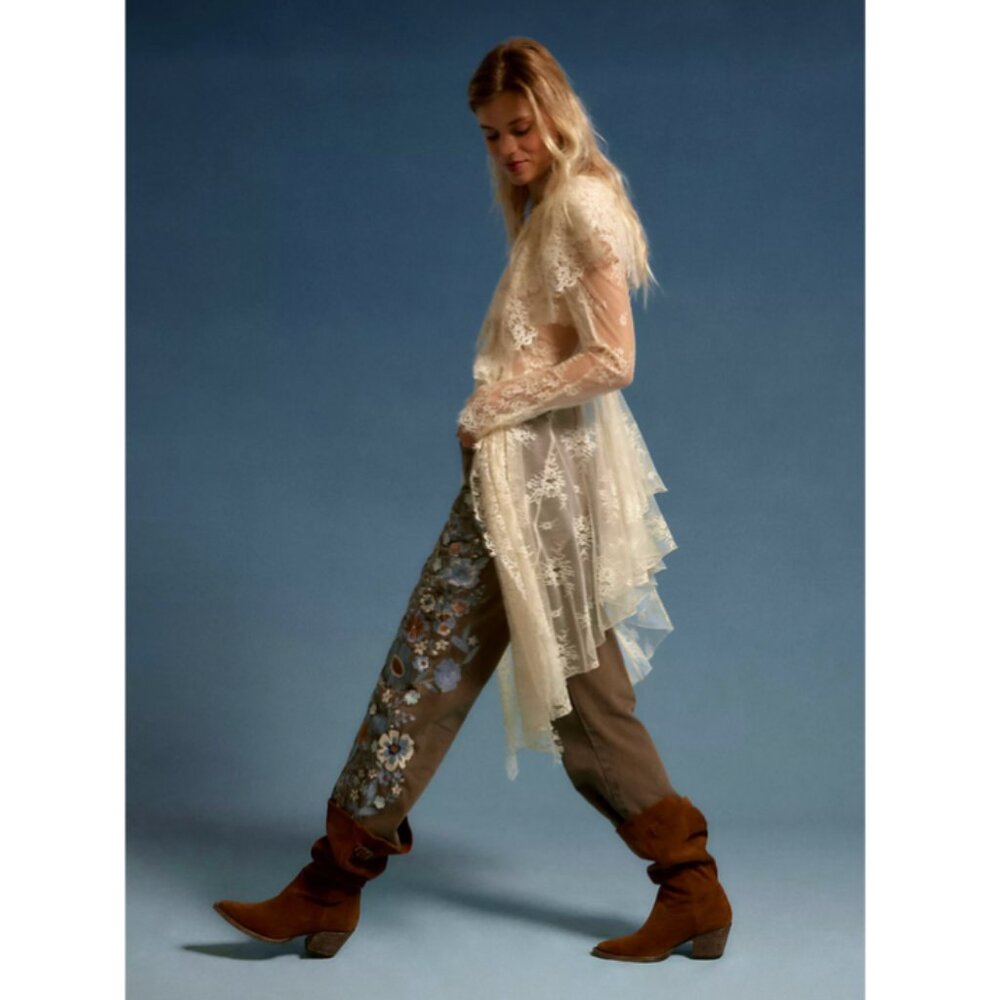 We The Free Willow Floral Embroidered Jeans - Picture 6 of 9